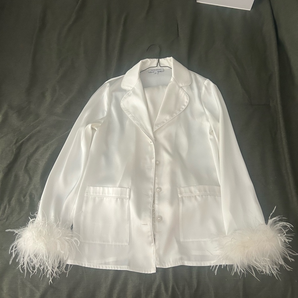 Nadine Merabi Darcie White Pajamas